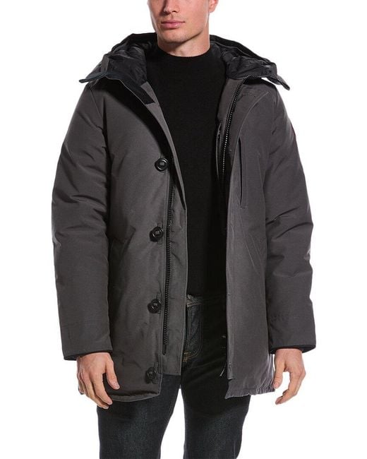 Canada goose chateau clearance parka black men's jackets