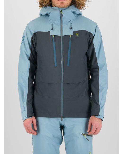 Karpos Blue Midi Shell Hooded Jacket for men