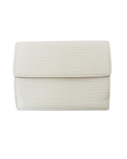 Louis Vuitton Ludlow Leather Wallet (pre-owned) in Natural | Lyst