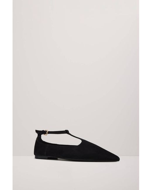 A.Emery Black Ward Pointed Toe Flats