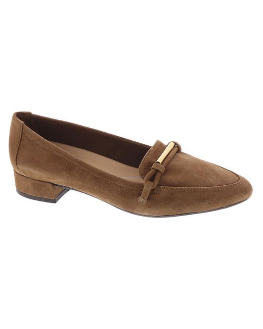 Easy Spirit Brown Carlina Laceless Pointed Toe Pumps