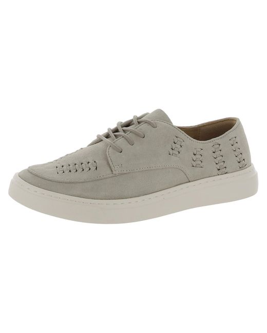 Comfortiva Gray Thayer Suede Woven Casual And Fashion Sneakers