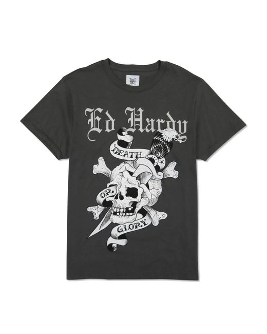 Ed Hardy Black Skull T-shirt for men