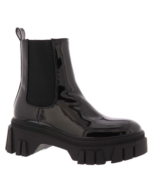Chinese Laundry Black Jenny Pull On Casual Rain Boots