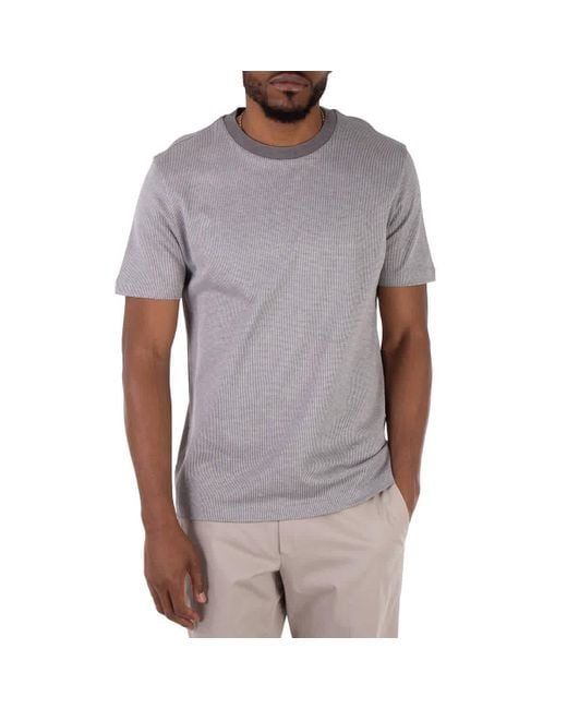 Boss Gray Short Sleeve Crew Neck T-Shirt for men