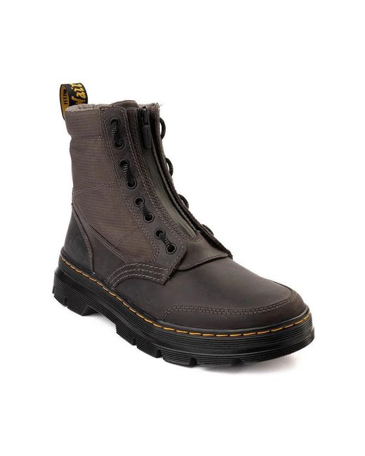 Dr. Martens Black Combs Jungle R32107029 Boots Gunmetal Leather Ankle Jobb1552 for men