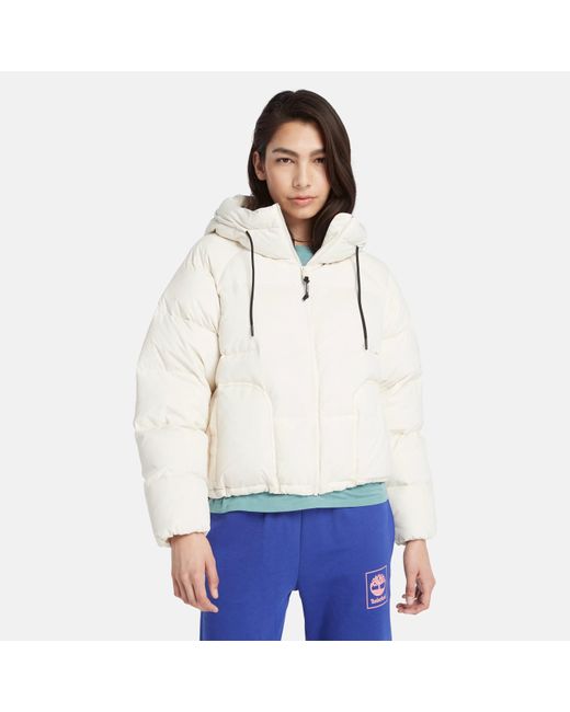 Timberland White Recycled Down Puffer Jacket
