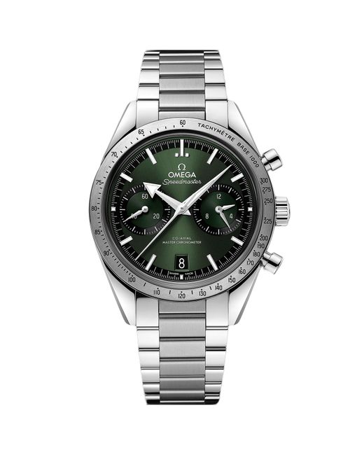 Omega Metallic Speedmaster Green Dial Watch for men