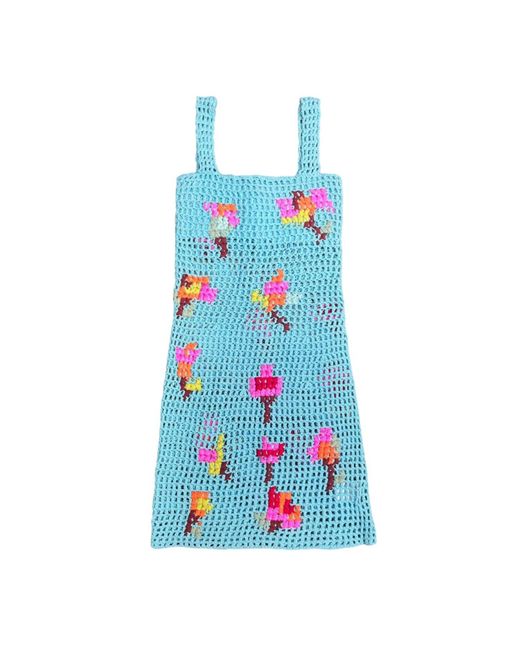 TACH Blue Nunzia Crochet Dress