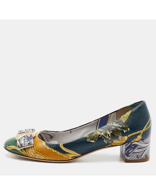 Ferragamo Blue Vara Bow