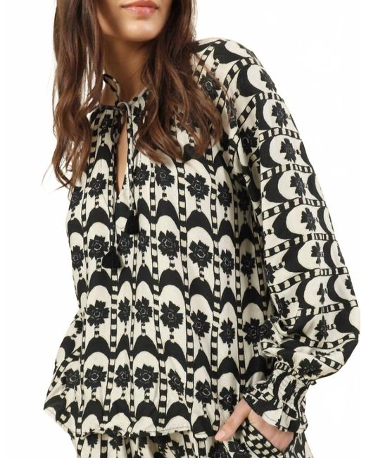 Omika Multicolor Riviera Button Down Blouse