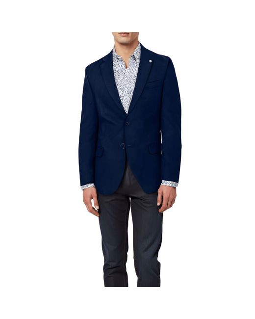 Nautica Blue Branford Faux Suede Modern Fit Sportcoat for men