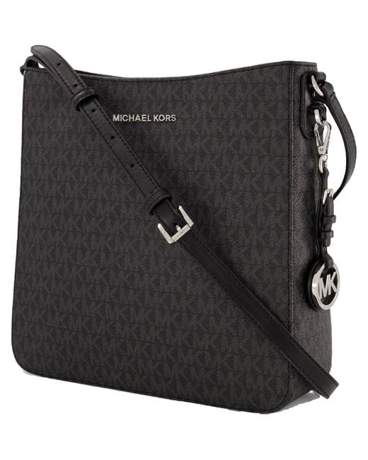 MICHAEL Michael Kors Jet Set Travel Crossbody Shoulder Messenger Handbag in  Black