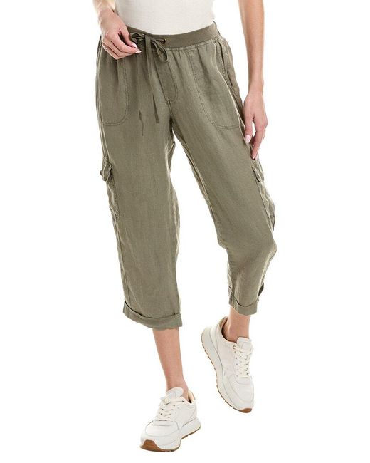 XCVI Green Moya Cuffed Crop Pant