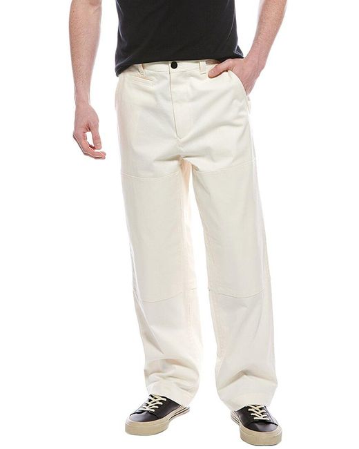 Theory White Twill Pant for men