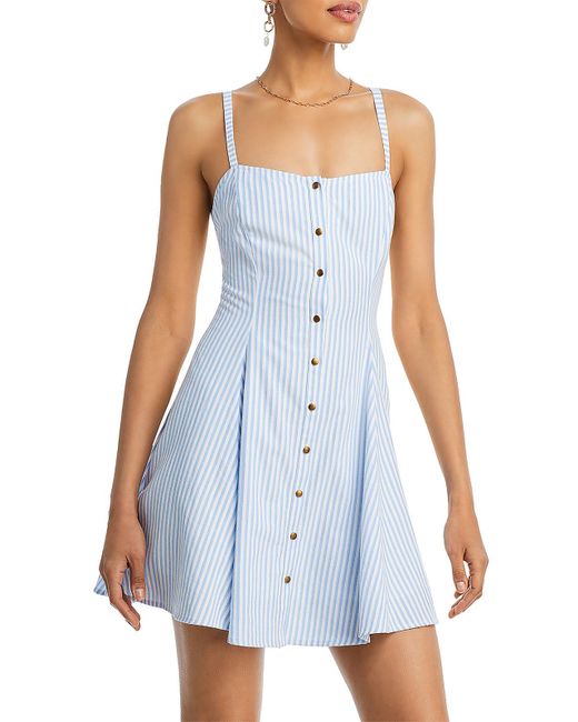 Aqua Blue Summer Short Mini Dress