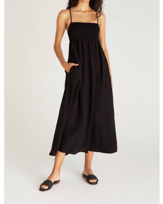 Z Supply Beachside Midi Dress In Black Lyst