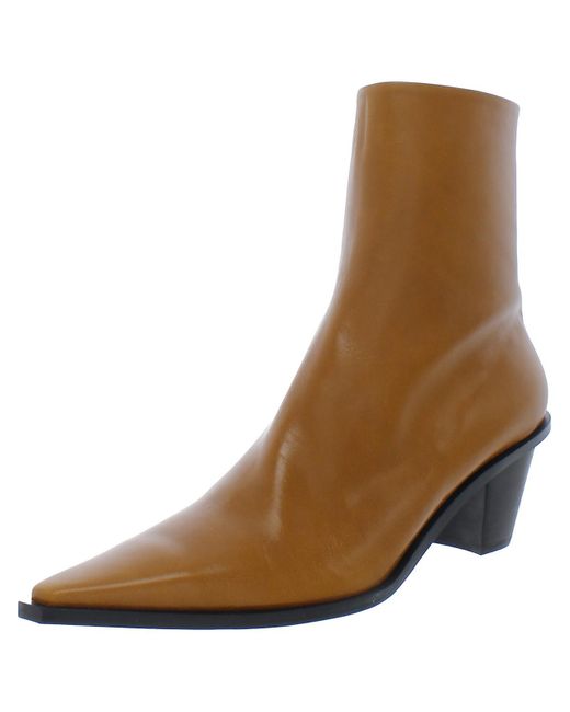 Reike Nen Brown Rn3sh049 Leather Pointed Toe Ankle Boots
