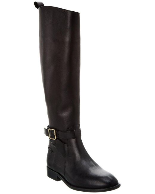 Ted Baker Forrah Leather Knee-high Boot in Black | Lyst