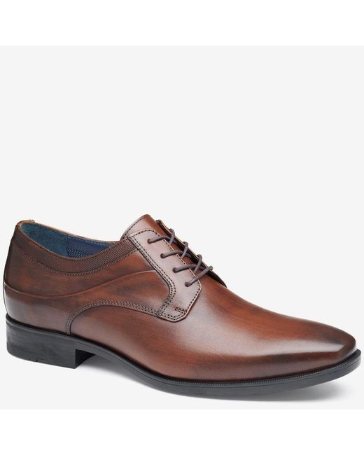 mens brown dress shoes johnston and murphy Johnston & Murphy Reeve Cap Toe - Brown main image 1