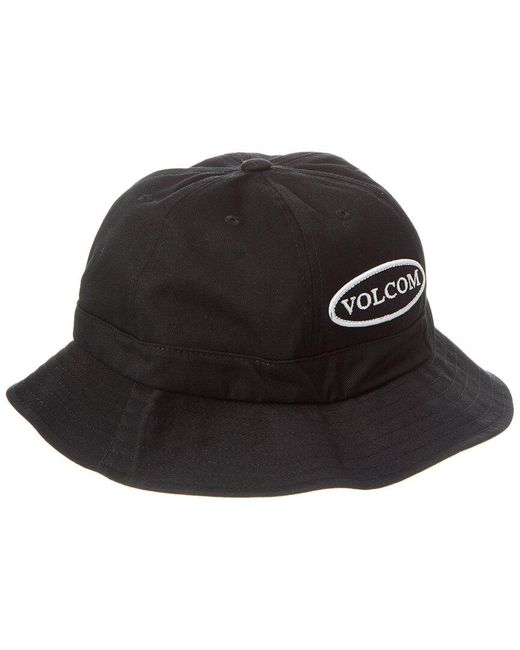 Volcom Black Swirley Bucket Hat for men