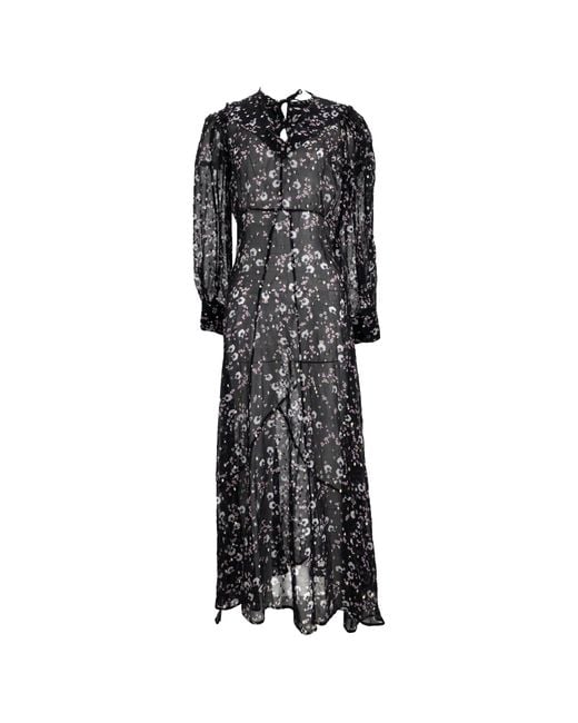 Isabel Marant Black Printed Maxi Dress