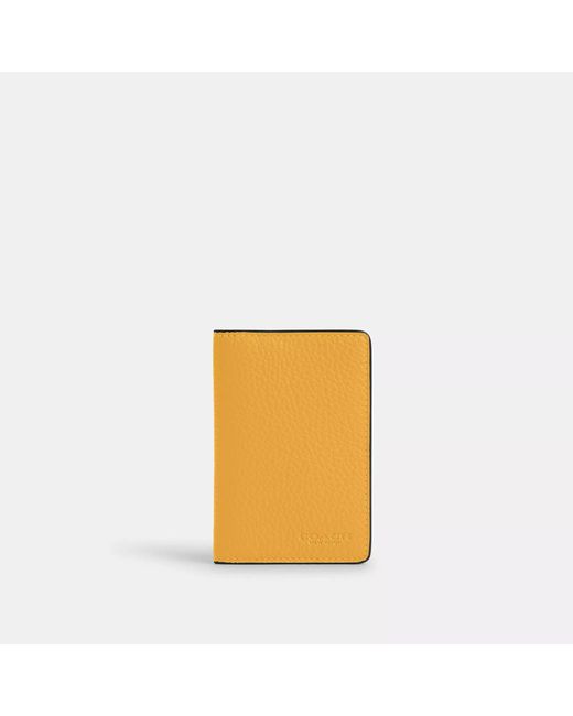 COACH Yellow Id Wallet for men