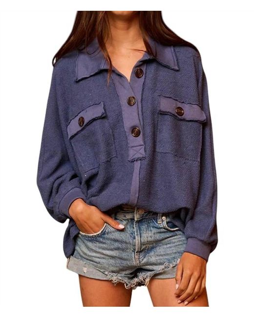 Bucketlist Blue Haute Ember Pullover Sweater