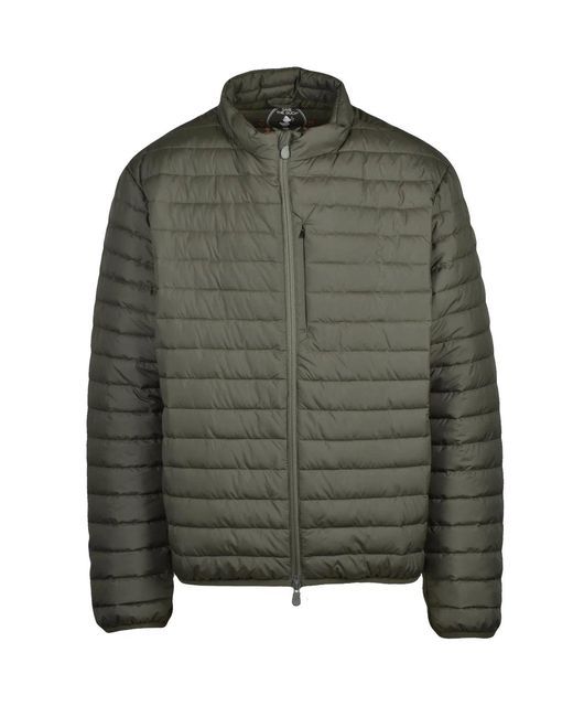Save The Duck Green Recycled Polyester Down Jacket for men