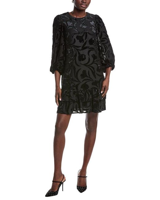 black anne klein dress Wild Obsession Black Zebra Mesh Maxi Dress main image 1