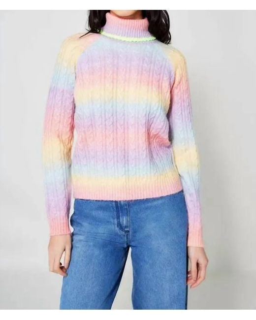 Manoush Blue Rainbow Sweater
