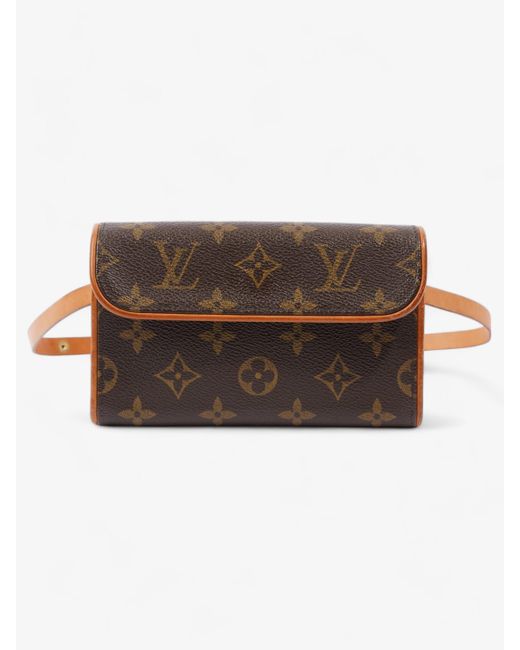 Louis Vuitton Brown Pochette Florentine Belt Bag Monogram Coated Canvas
