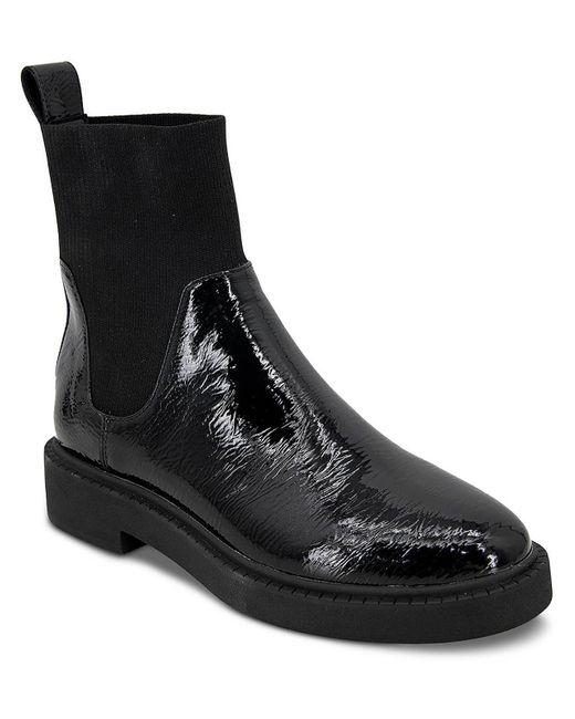 Andre Assous Violet Pull On Ankle Chelsea Boots in Black | Lyst