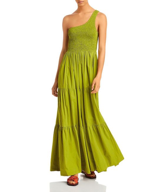 SWF Green Ruched Full Length Maxi Dress