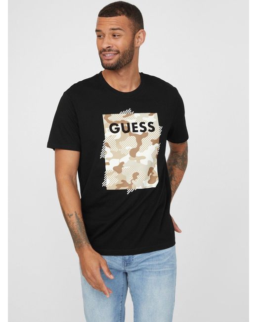 Guess Factory Luger Tee in Black for Men Lyst