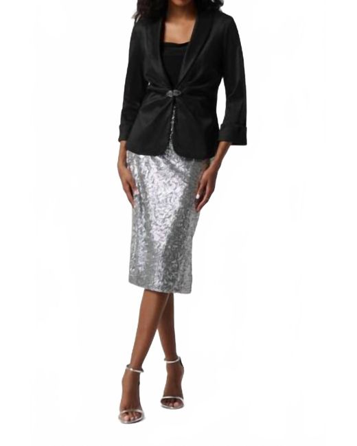 Joseph Ribkoff Black Crepe Jacket