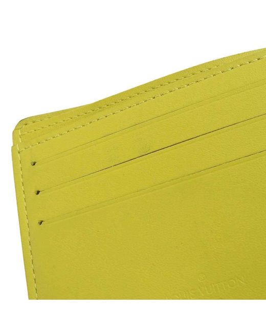 Louis Vuitton Yellow Canvas Wallet (pre-owned)