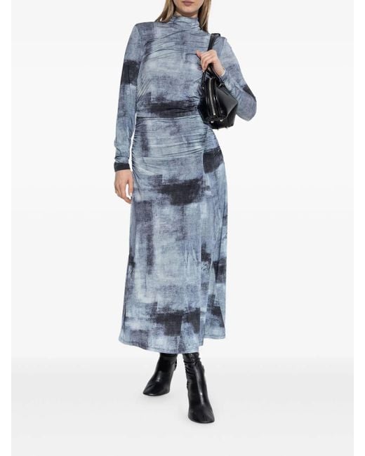Gestuz Blue Areen Long Dress