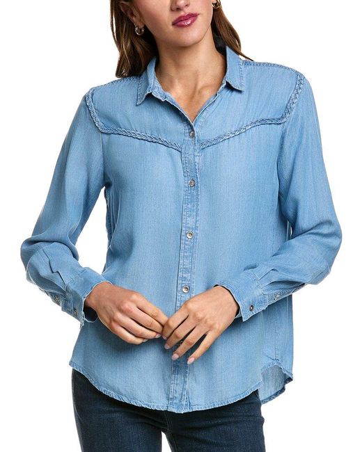 Beach Lunch Lounge Women's Blue Austin Top