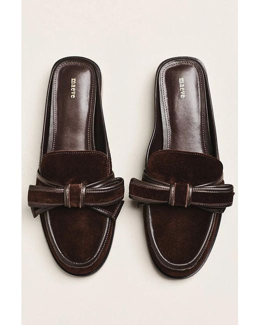 Maeve Black 3D Bow Loafer Slides