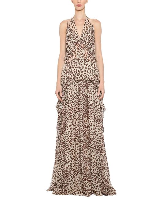 Prabal Gurung Natural Halter Slip Maxi Dress