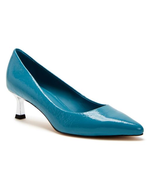 Katy Perry Blue The Golden Pump Patent Slip-on Pumps