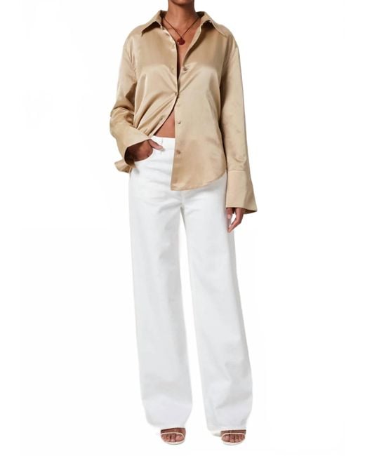 Citizens of Humanity White Annina High Rise Wide Leg Pants