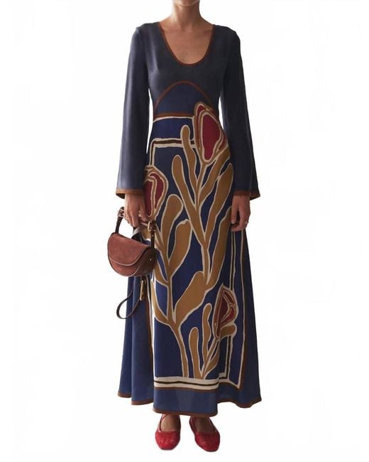 chinese dress ladies Rosalyn maxi dress marigold main image 0