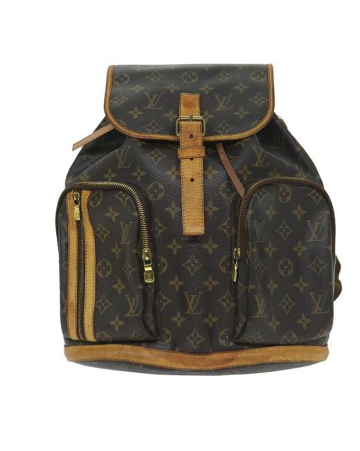 Louis Vuitton Green Bosphore Canvas Backpack Bag (pre-owned)