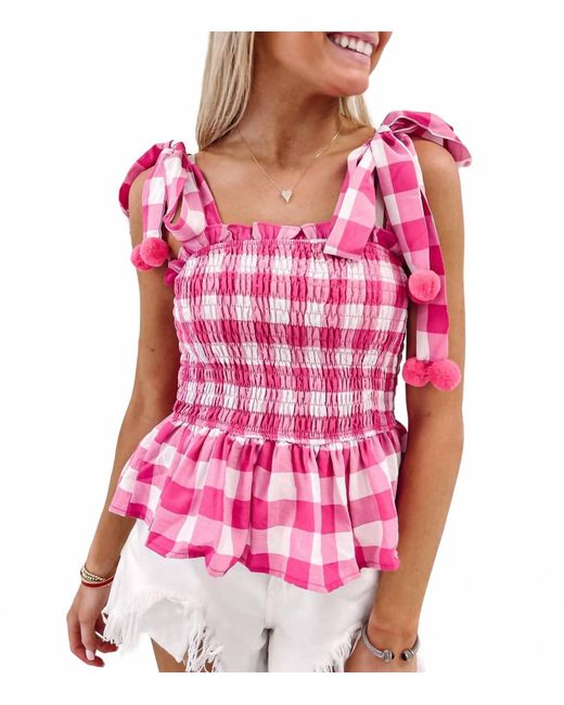 TCEC Pink Be Here With Me Top
