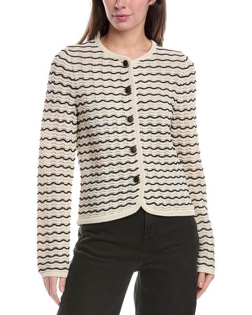 Rag & Bone Gray Elisa Stripe Cardigan