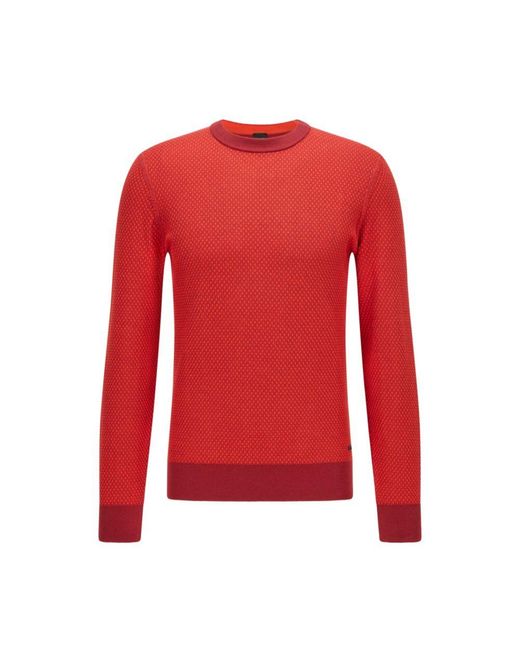 red hugo boss sweater