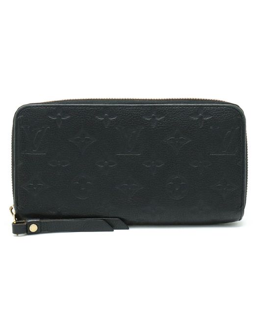 Louis Vuitton Black Zippy Wallet Canvas Wallet (pre-owned)