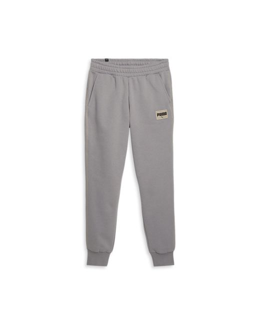 PUMA Gray Full Length Sweatpants for men
